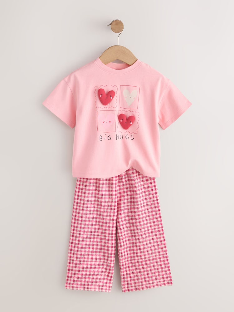 Pink Heart Gingham