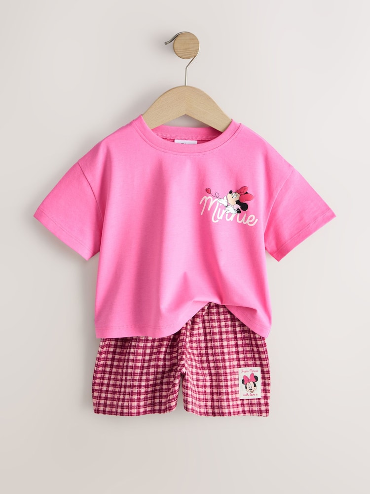 Pink Minnie Mouse T-Shirt and Shorts Set (3mths-7yrs)