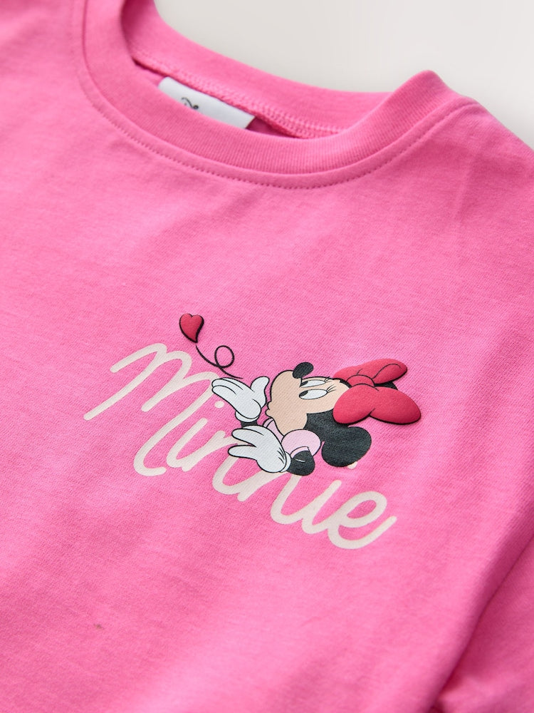 Pink Minnie Mouse T-Shirt and Shorts Set (3mths-7yrs)