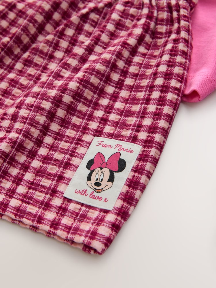 Pink Minnie Mouse T-Shirt and Shorts Set (3mths-7yrs)