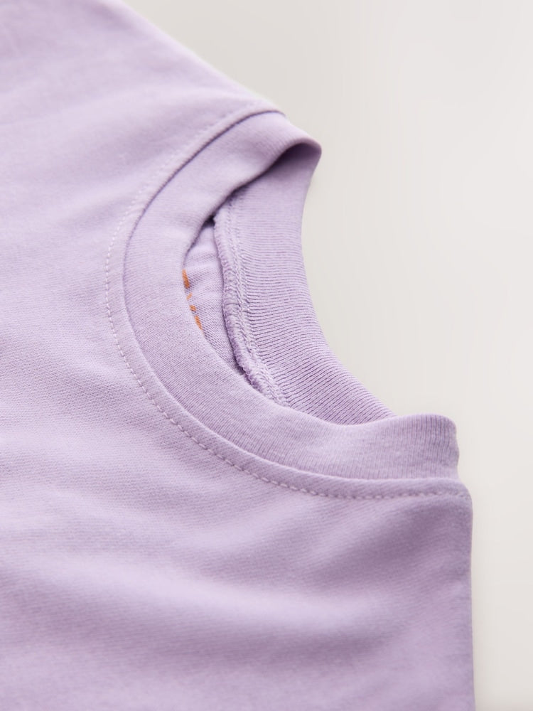 Lilac Purple Smile Slogan T-Shirt (3mths-7yrs)