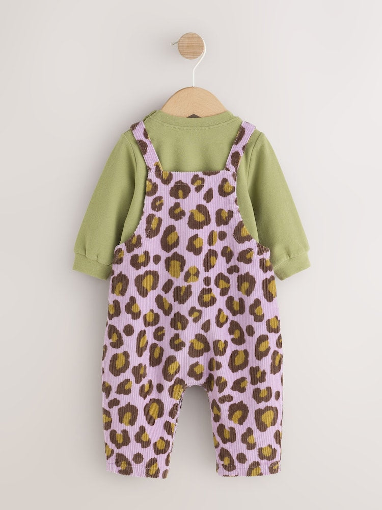 Purple/Green Leopard Print