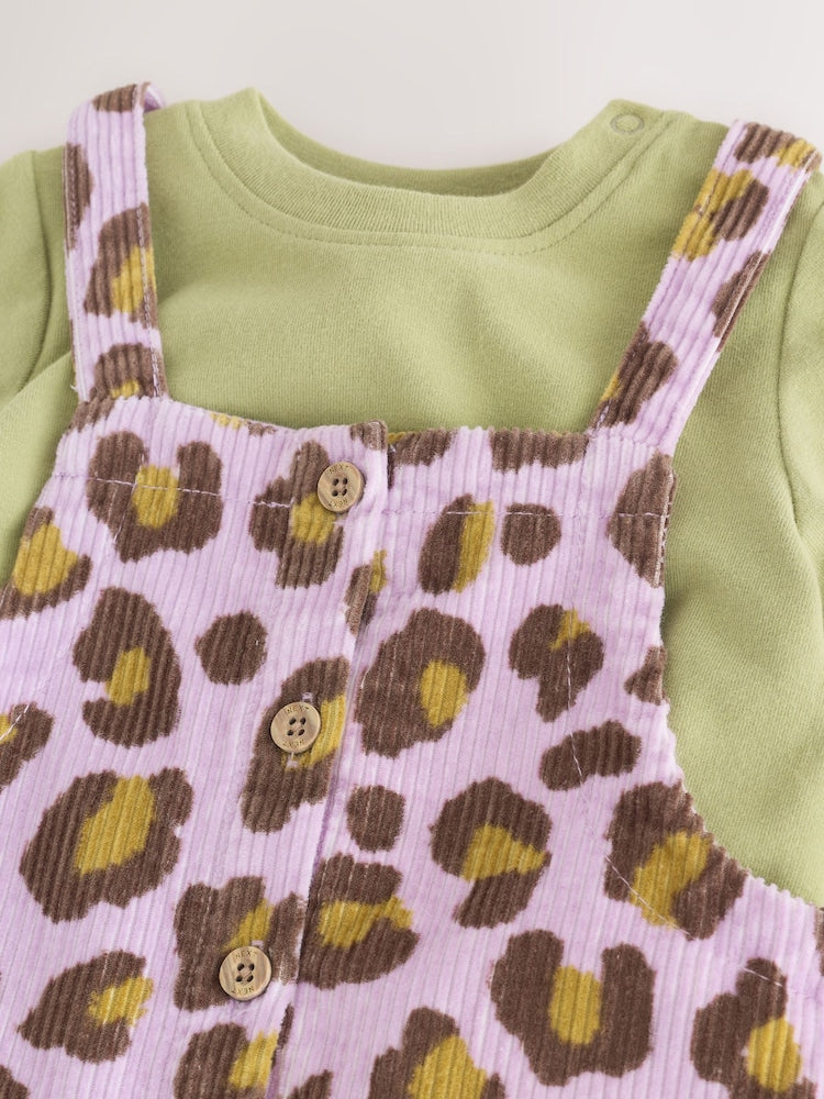 Purple/Green Leopard Print