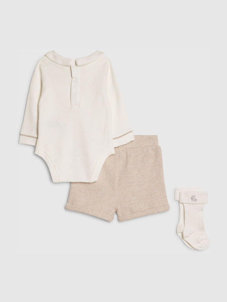 River Island Brown Smart Bloomer Shorts & Socks Sets