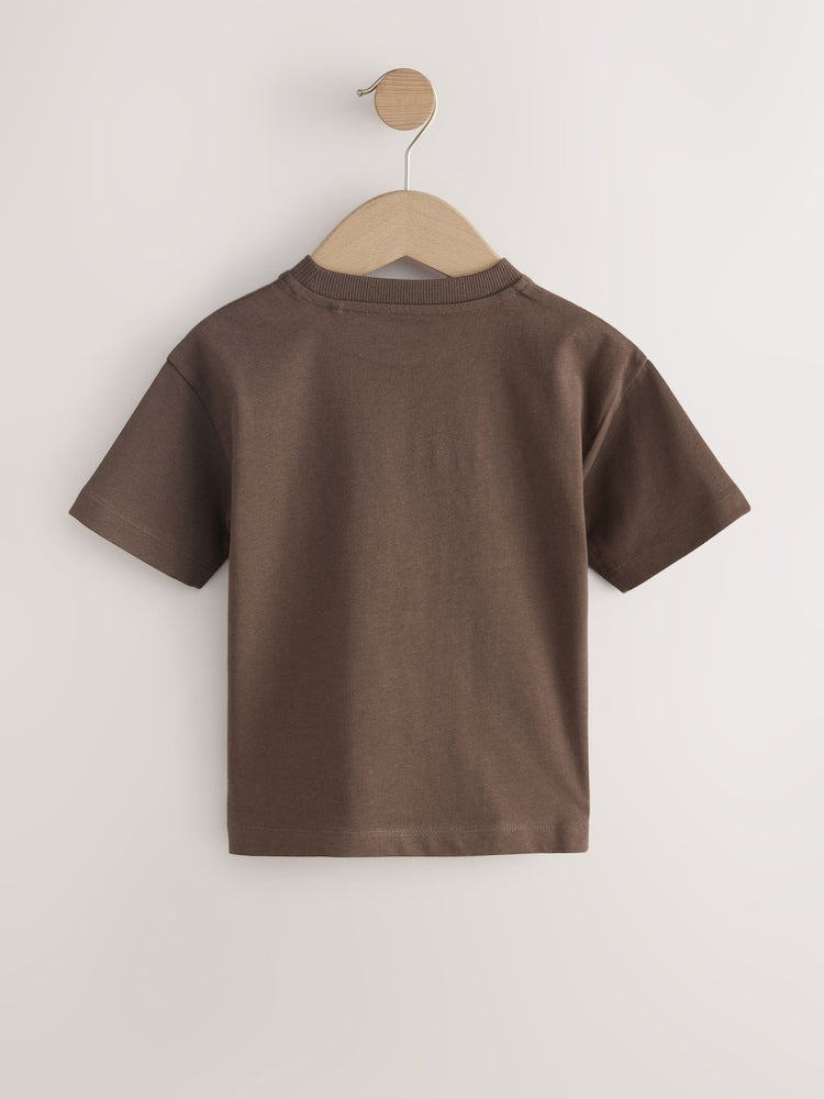 Brown Bunny Short Sleeve Easter Graphic T-Shirt (3mths-7yrs)