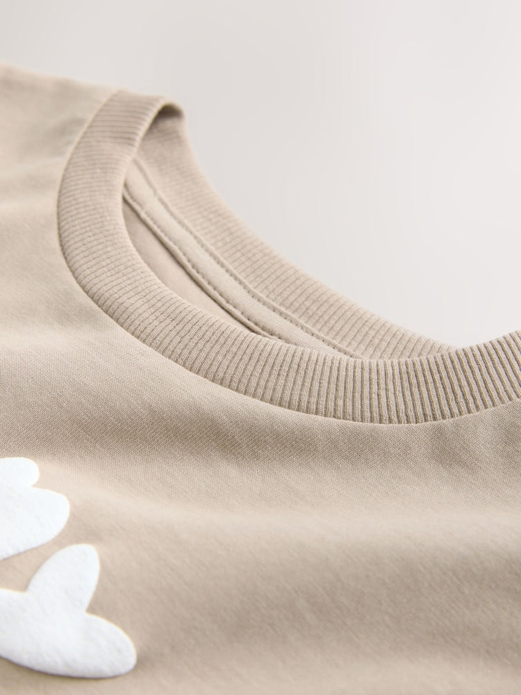 Tan Brown Marvel Short Sleeve Cotton T-Shirt (3mths-8yrs)