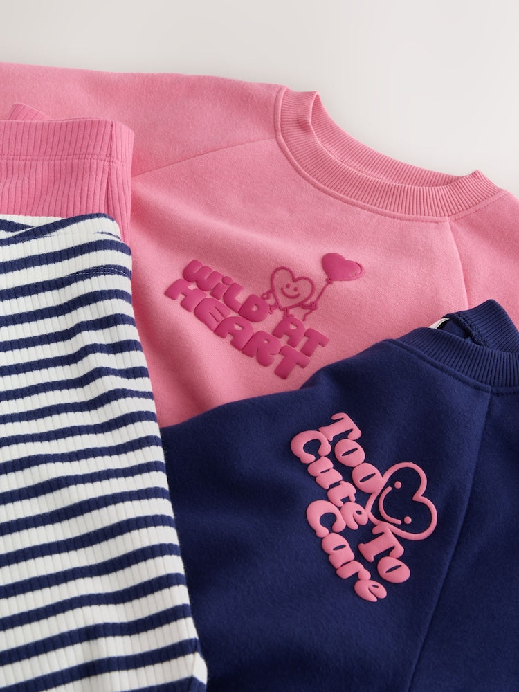 Navy/Pink Sweatshirt and