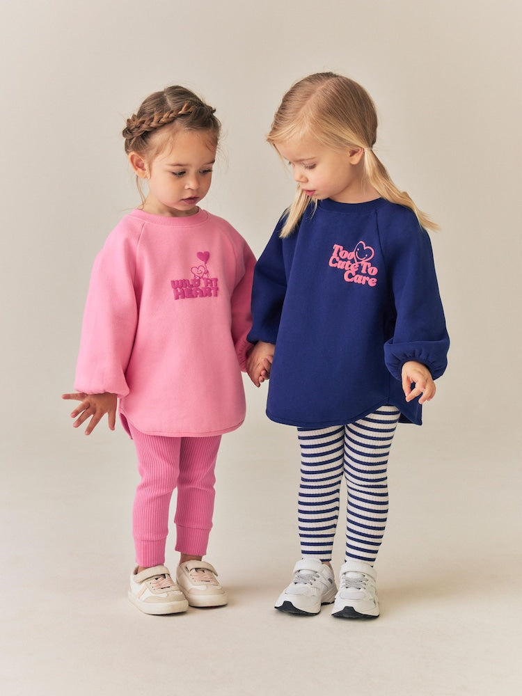 Navy/Pink Sweatshirt and