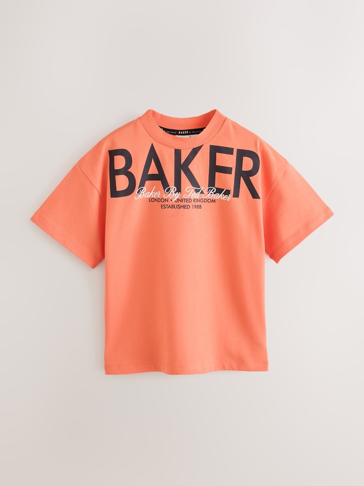 Baker by Ted Baker Oversized Graphic T-Shirt