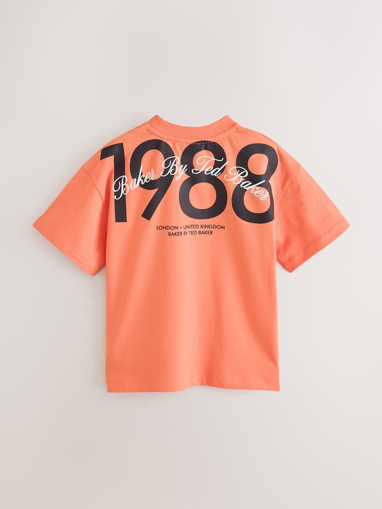 Baker by Ted Baker Oversized Graphic T-Shirt