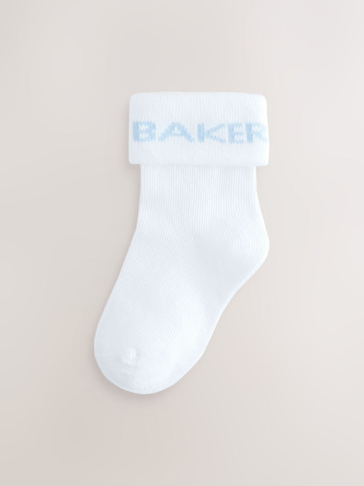Baker by Ted Baker Blue Baker by Ted Baker Roll Top Socks 5 Pack