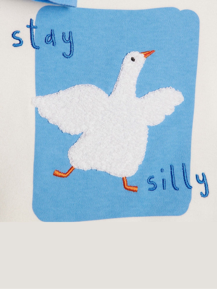River Island Blue Abbie Rosie Goose T-Shirt & Shorts Set
