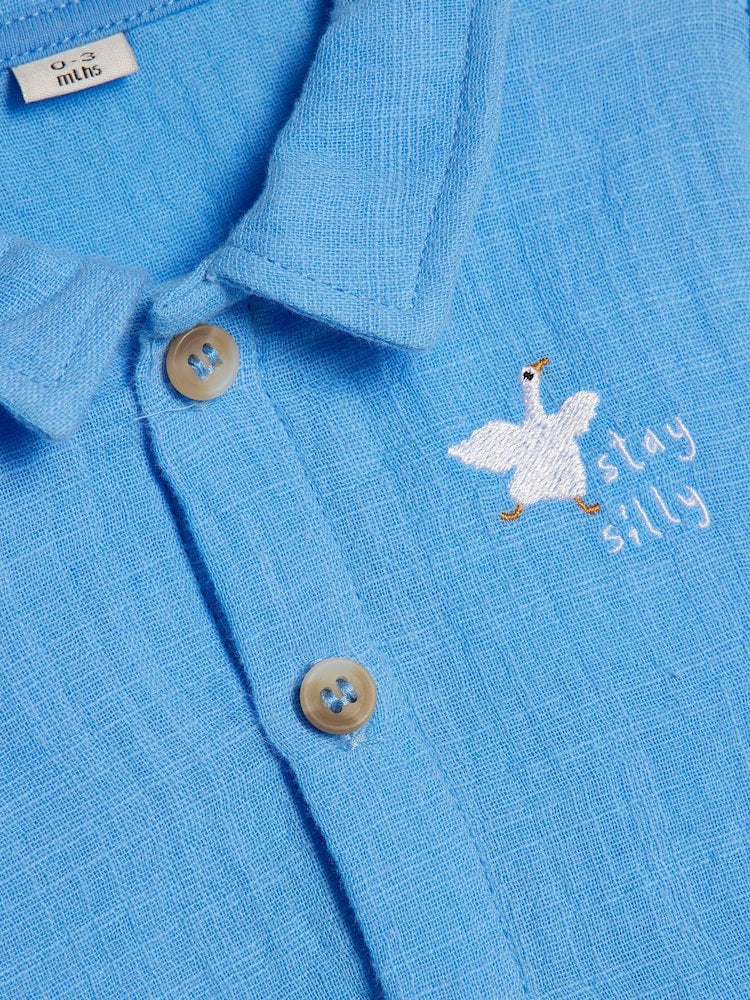 River Island Blue Abbie Rosie Goose T-Shirt & Shorts Set
