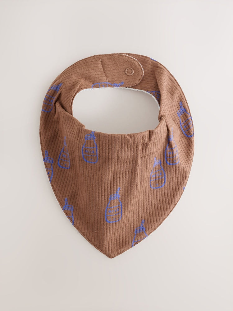 Image 26: Blue Brunch Dribble Bibs 5 Pack - Image 5 of 8
