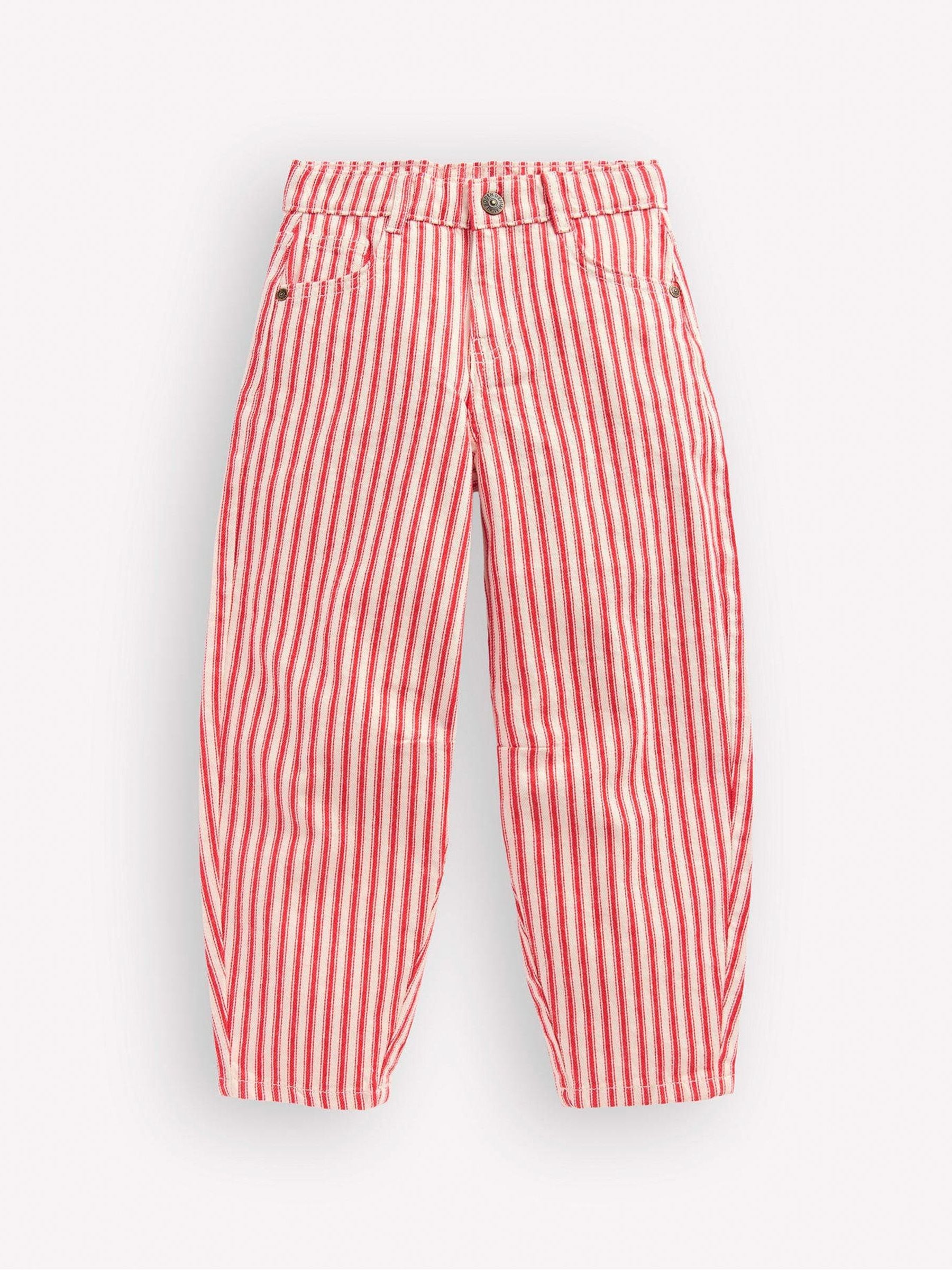 Boden Red Barrel Leg Jeans - Size 2-3 Years (92-98cm)