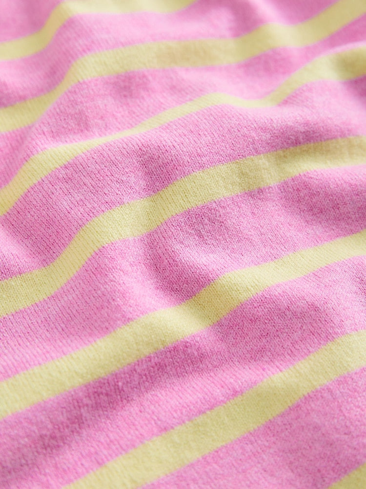 Pink and Yellow stripe Cardigan (3mths-10yrs)