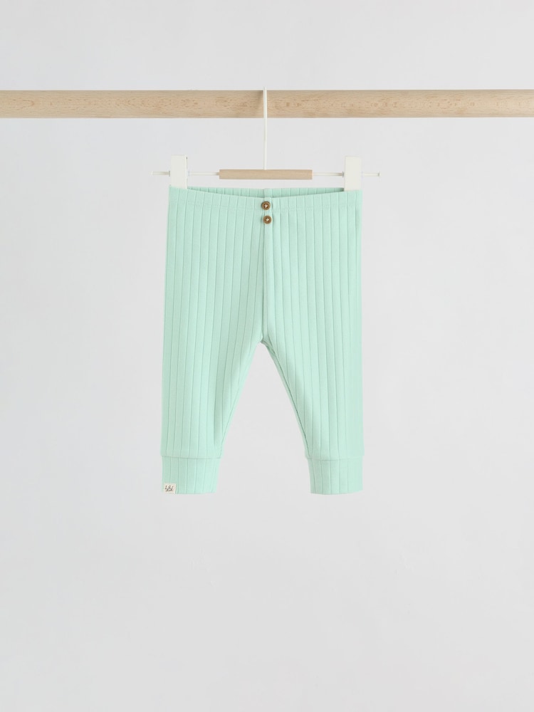 Sage Green Hello World Top and Leggings Baby Set (0-18mths)