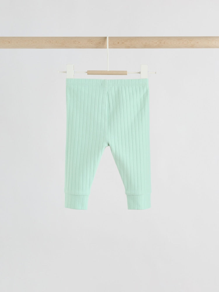 Sage Green Hello World Top and Leggings Baby Set (0-18mths)