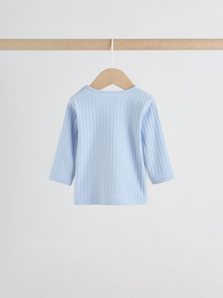 Blue Hello World Top and Leggings Baby Set (0-18mths)