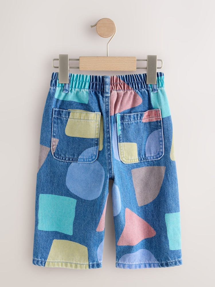 Mid Blue Shapes Wide Fit Jeans (3mths-7yrs)
