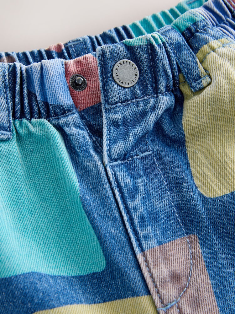 Mid Blue Shapes Wide Fit Jeans (3mths-7yrs)