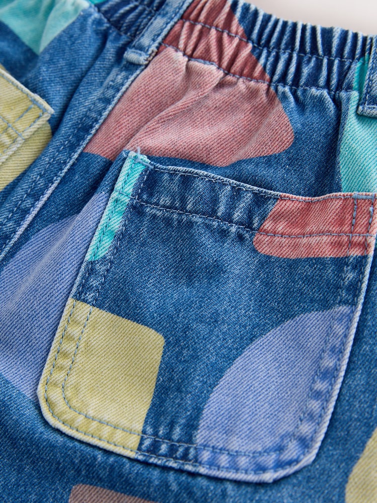 Mid Blue Shapes Wide Fit Jeans (3mths-7yrs)