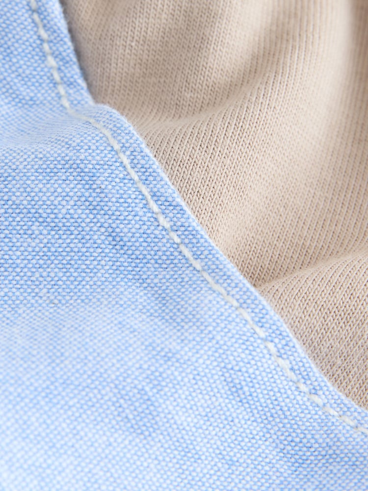 Baker by Ted Baker Blue/Stone Chambray Dungarees And T-Shirt Set
