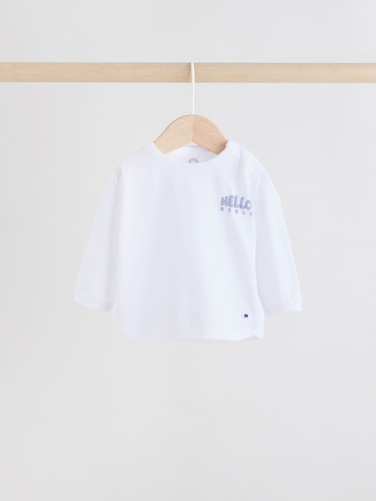 Blue Jersey Jacket, Bodysuit and Leggings Baby Set 3 Piece (0mths-2yrs)