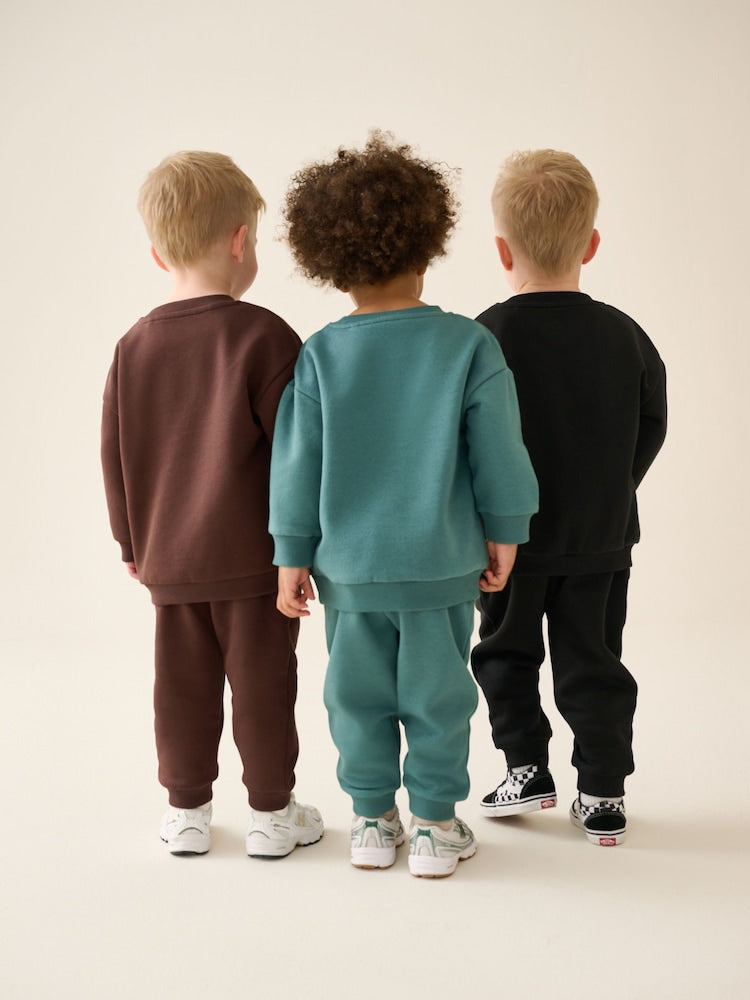 Green/Blue Sweat Top & Joggers Set 6 Piece (3mths-7yrs)