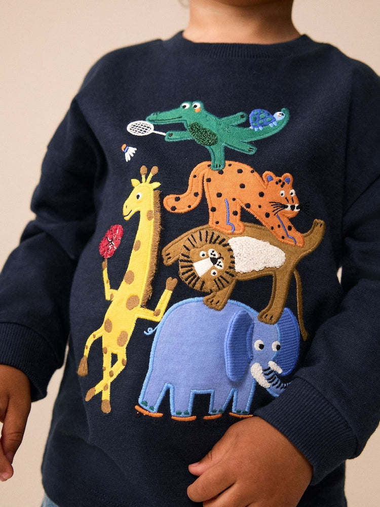 Dark Navy Safari Animal