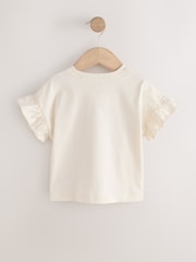 Neutral Pink Cat Short Sleeve T-Shirts 4 Pack (3mths-7yrs) - Size 3-6 Months (62-68cm)