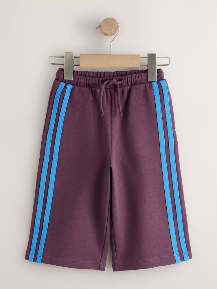 Burgundy Red Wide Leg Side Stripe Joggers (3mths-7yrs) - Size 3-6 Months (62-68cm)
