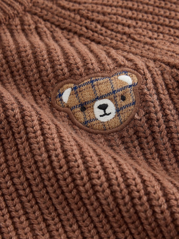 Brown Knitted Jumper and Wide Leg Trousers Set (3mths-7yrs)