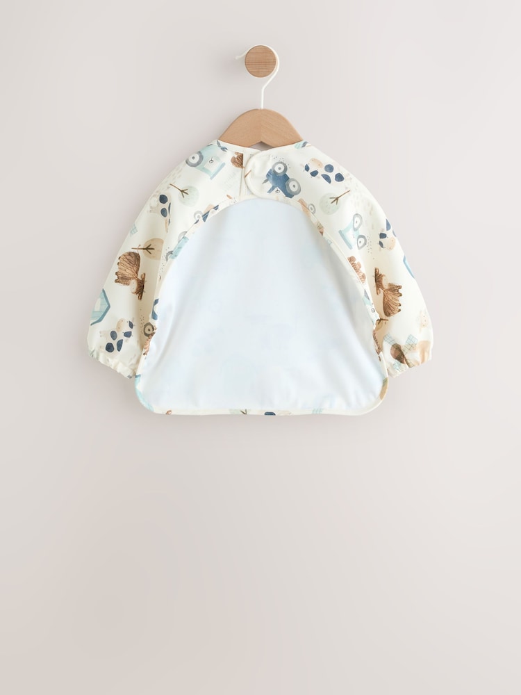 Neutral Weaning And Feeding Sleeved Bib - Size 6-12 Months (68-80cm)