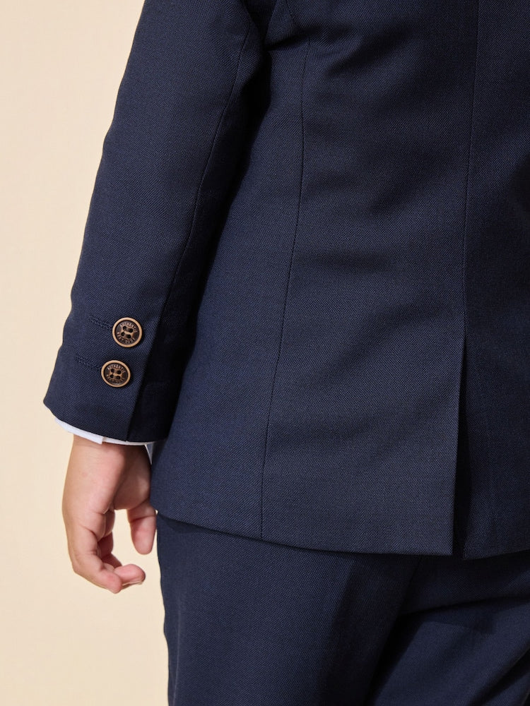 Navy Blazer, Shirt & Trouser Set Blazer Shirt Trousers and Bow Tie Set (3mths-12yrs)