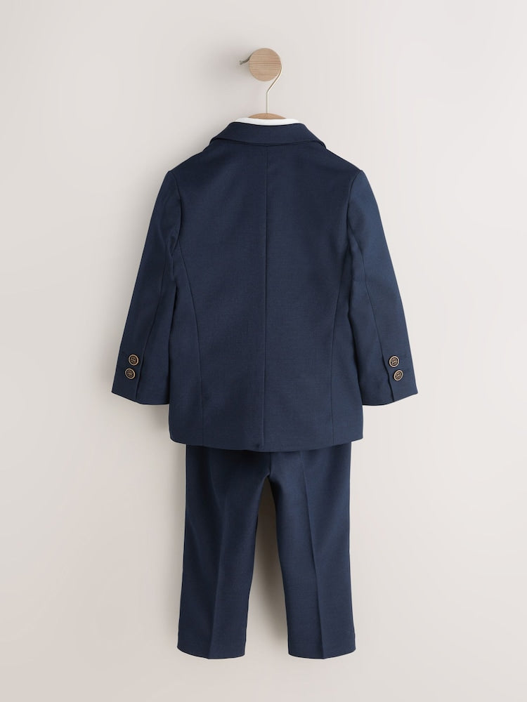 Navy Blazer, Shirt & Trouser Set Blazer Shirt Trousers and Bow Tie Set (3mths-12yrs)