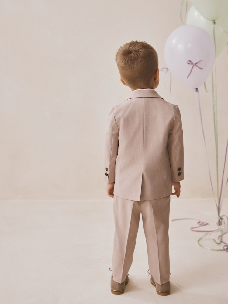 Pink Blazer Shirt Trousers and Bow Tie Set (3mths-9yrs)