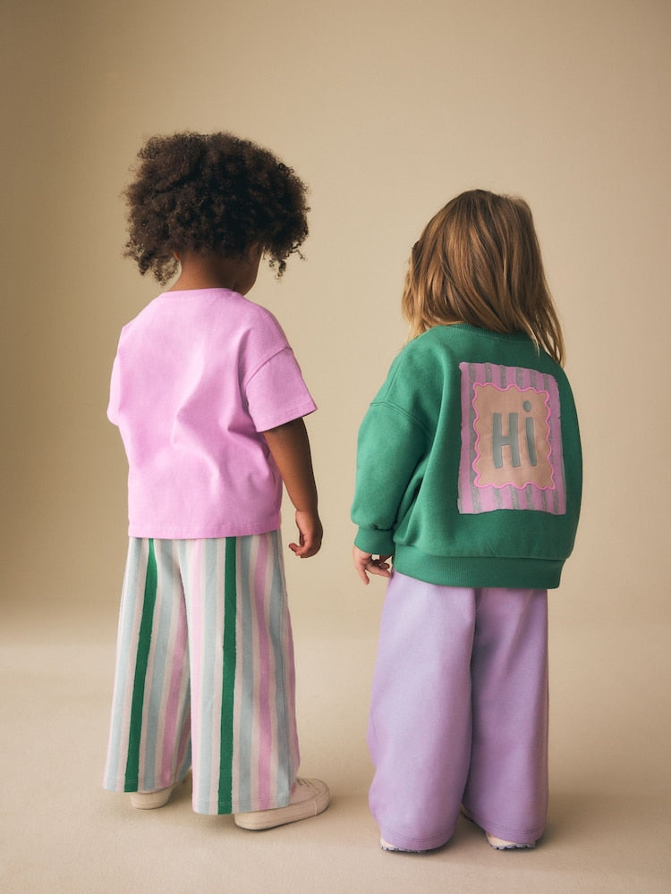 Green/Pink Top & Trousers Set 2 Pack (3mths-7yrs)