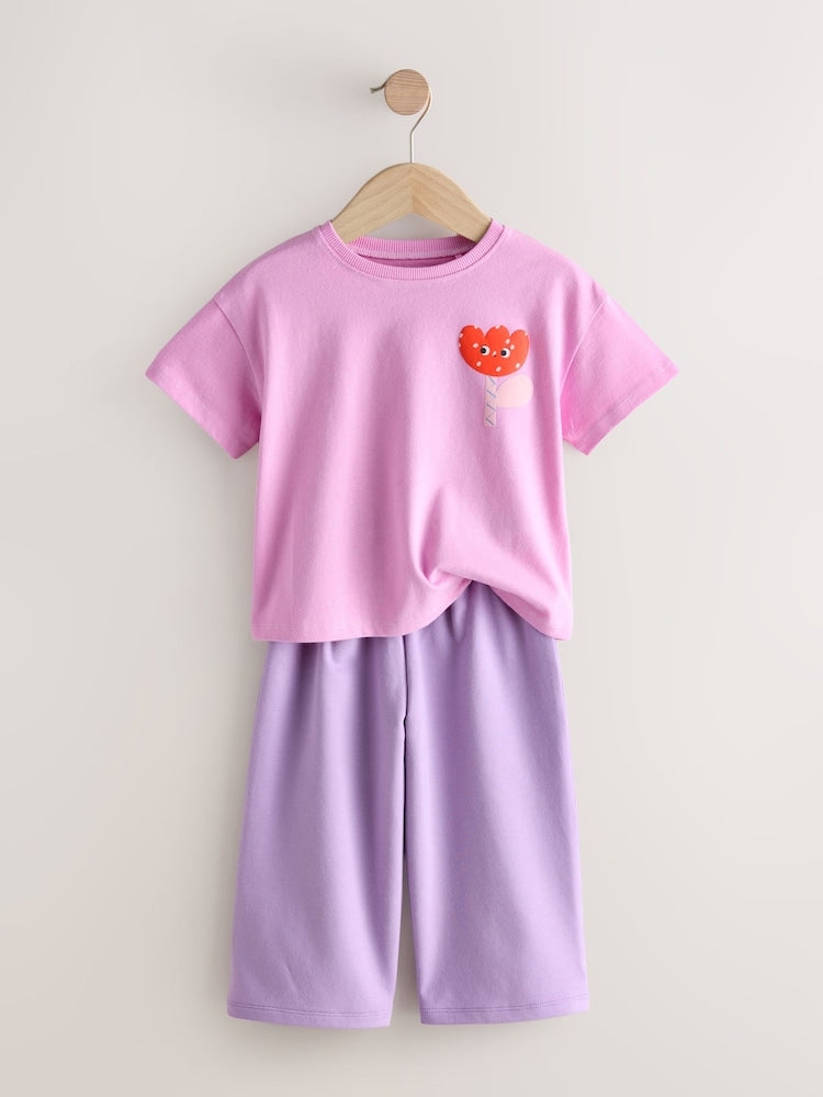 Green/Pink Top & Trousers Set 2 Pack (3mths-7yrs)