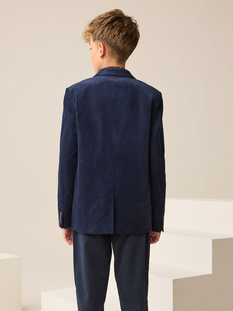 Navy Blue Corduroy Blazer (3-16yrs)