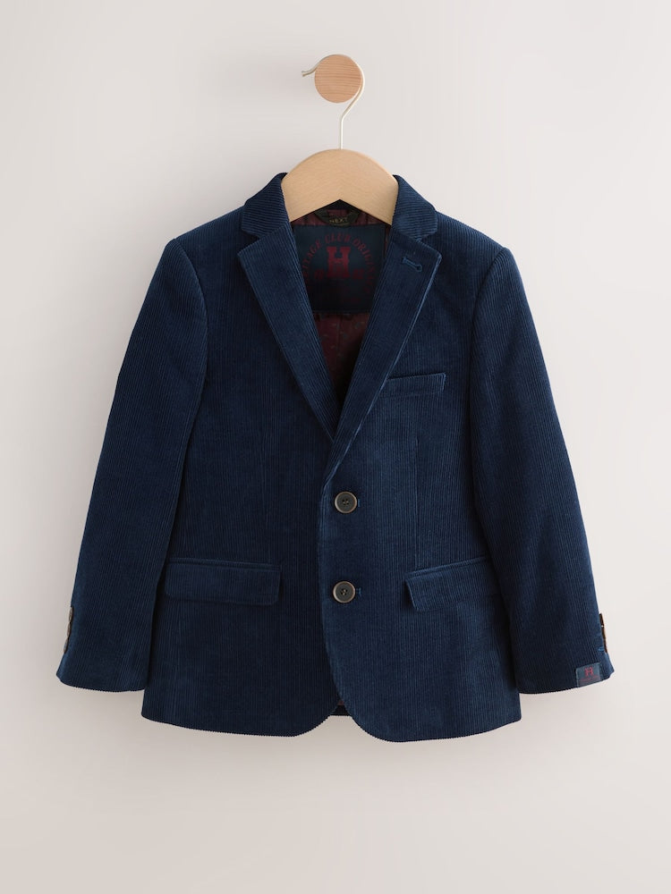 Navy Blue Corduroy Blazer (3-16yrs)