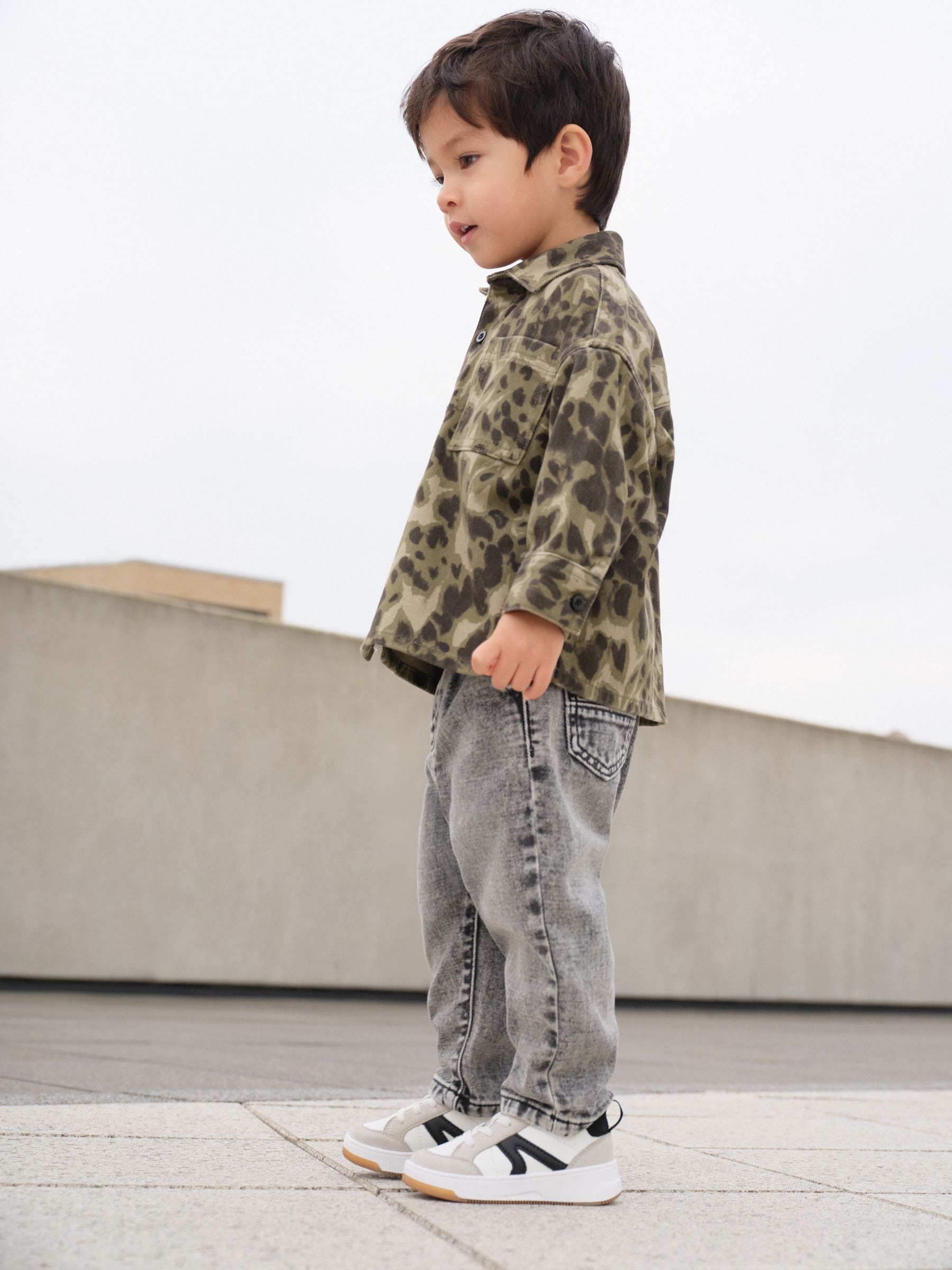 Camouflage 2PC Camoflauge Overshirt & T-Shirt Set (3mths-7yrs) - Size 3-6 Months (62-68cm)