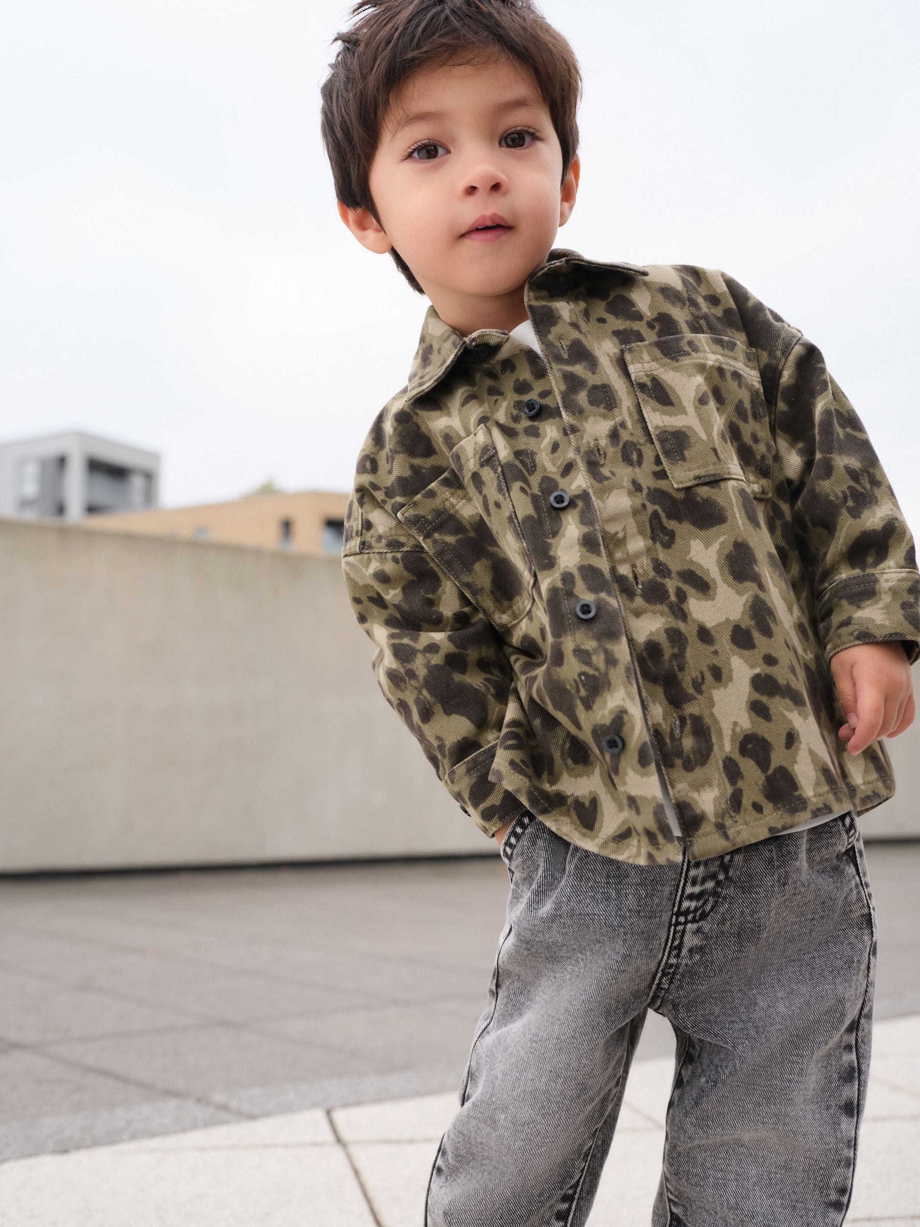 Camouflage 2PC Camoflauge Overshirt & T-Shirt Set (3mths-7yrs) - Size 3-6 Months (62-68cm) - Default 1