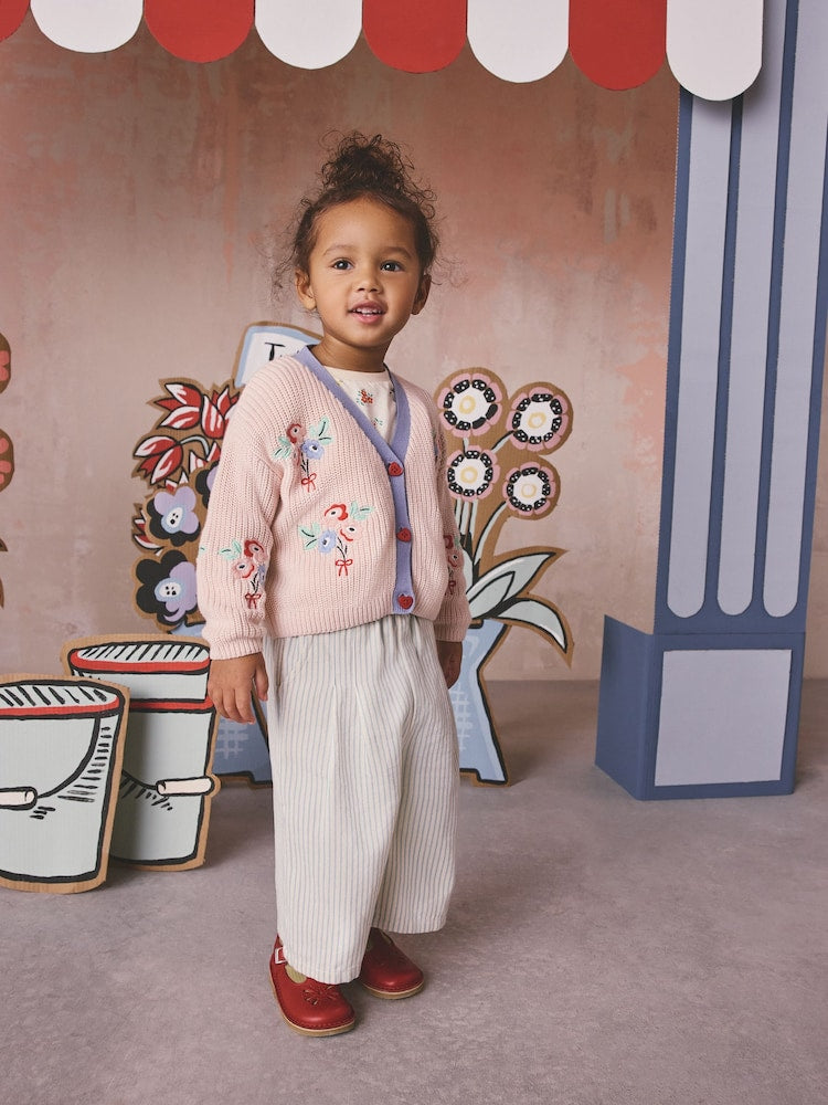 Pink Floral Cath Kidston Cardigan (3mths-8yrs) - Size 3-6 Months (62-68cm)