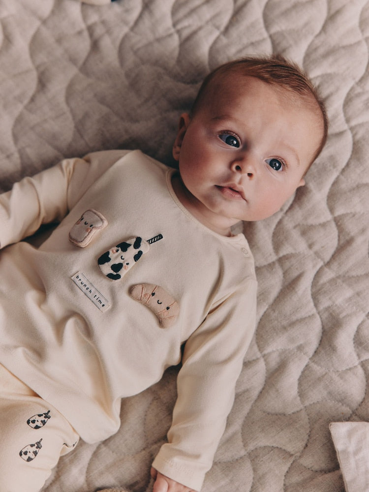 Neutral Milk Club Top and Legging Baby Set (0mths-2yrs)