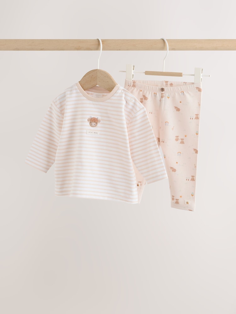 Neutral Hamish Top and Legging Baby Set (0mths-2yrs)