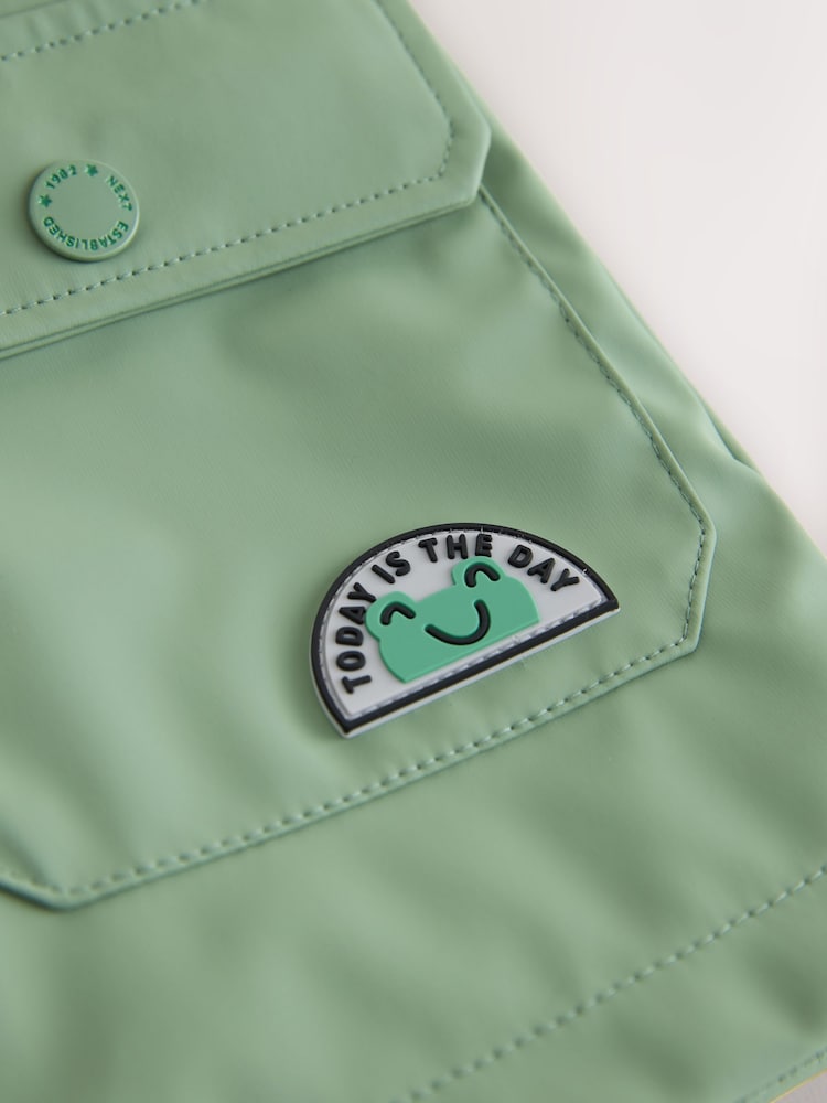 Green Frog Character Shower Resistant Coat (3mths-7yrs)