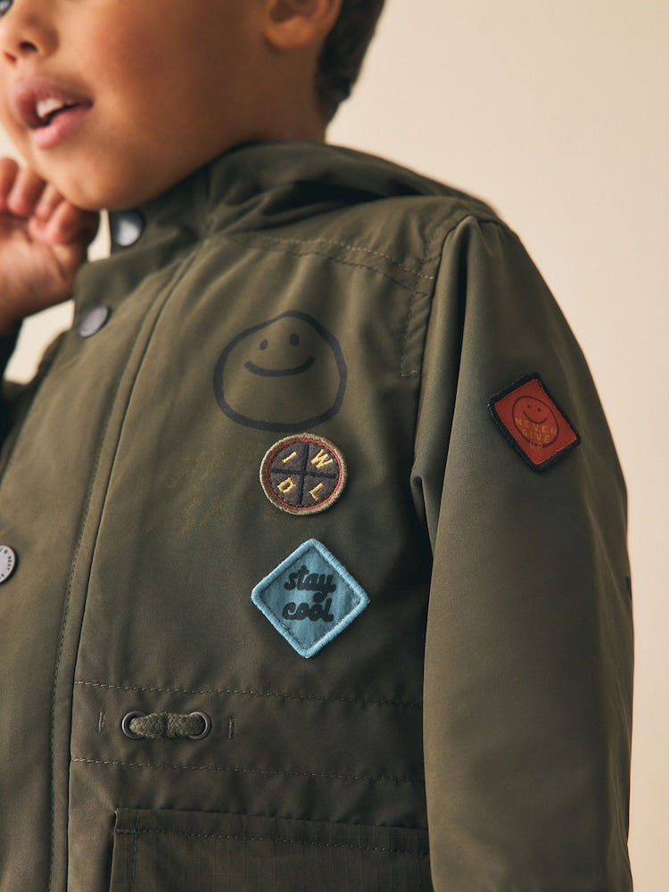 Khaki Green Midweight Parka (3mths-7yrs)