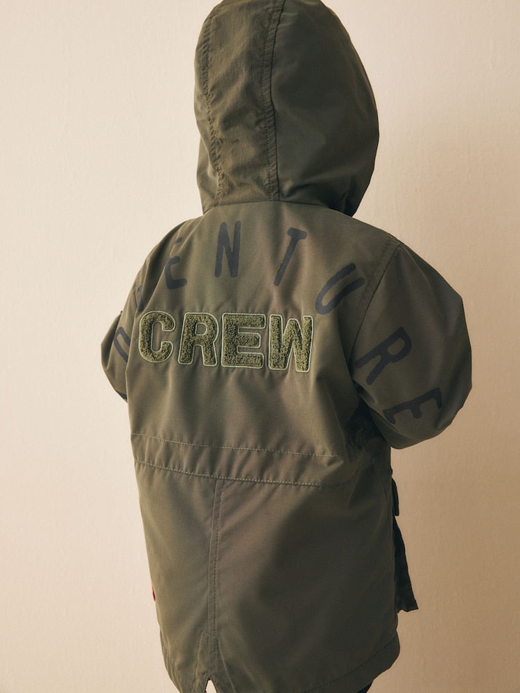 Khaki Green Midweight Parka (3mths-7yrs)