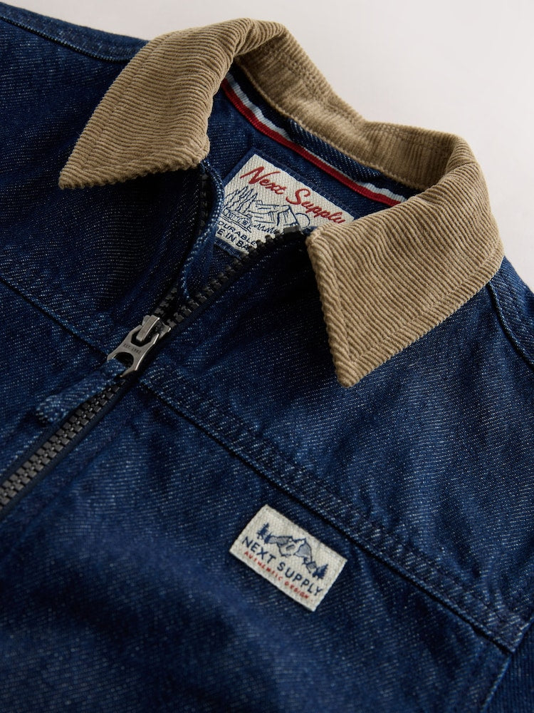 Denim Cord Collar Jacket (3mths-7yrs)